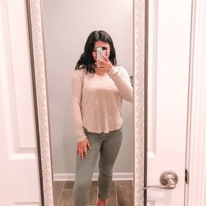 waffle knit top